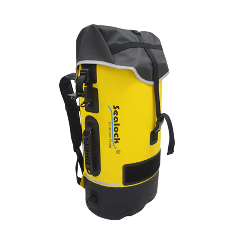 45L / 55L / 65L IPX8 वॉटरप्रूफ केव्हिंग बॅकपॅक नैसर्गिक रबर सीलसह